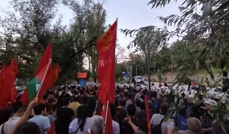 TKP’den İsrail Büyükelçiliği Konutu Önünde Filistin Eylemi