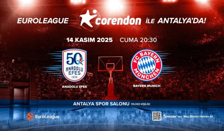Corendon EuroLeague maçını Antalya’da düzenleyecek