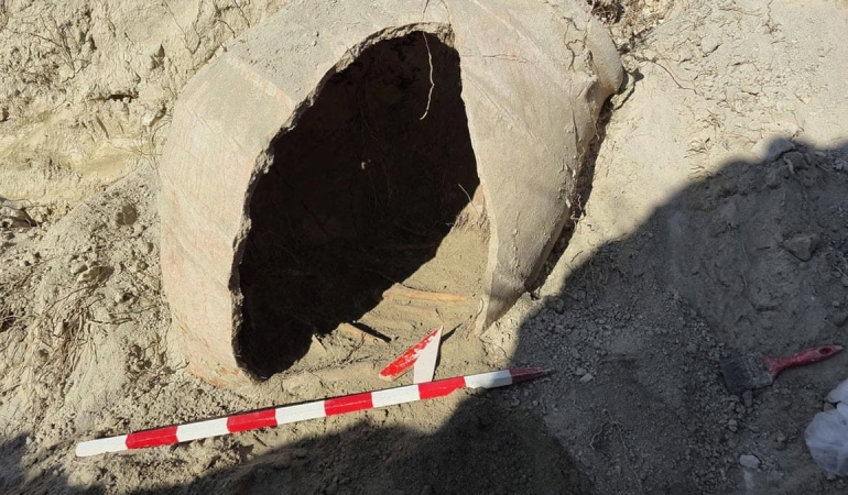 Denizli’de su borusu kazısında insan kemikleri bulundu